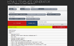 HTML5 TEMPLATE GENERATORサイトのサムネイルです